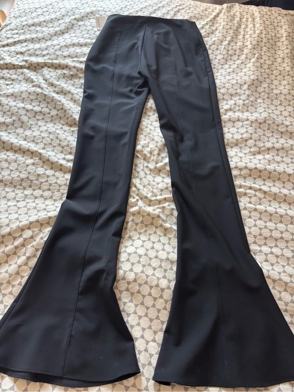 Mango Black Flare Trousers